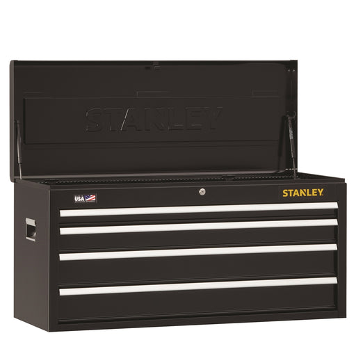 Stanley 4-Drawer Chest, 41 in., Black