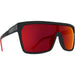 Flynn Sunglasses, Soft Matte Black Red F