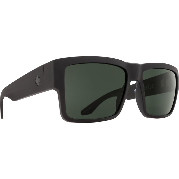 Cyrus Sunglasses, Matte Black Frame w/ H