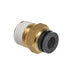 STRAIGHT MALE CONNECTOR 1/4" TUBE X 1/4" NPT (2)