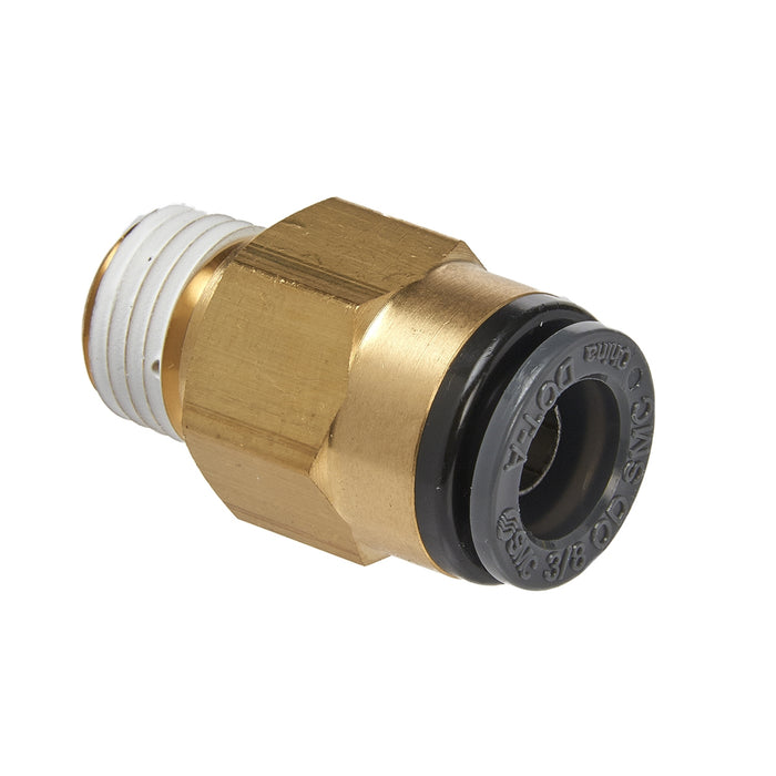 STRAIGHT MALE CONNECTOR 3/8" TUBE X 1/4" NPT (2)