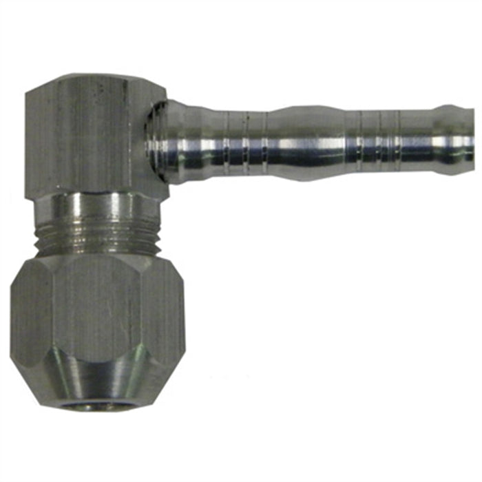 #8 Hose to 90Deg 1/2" Comp Uni