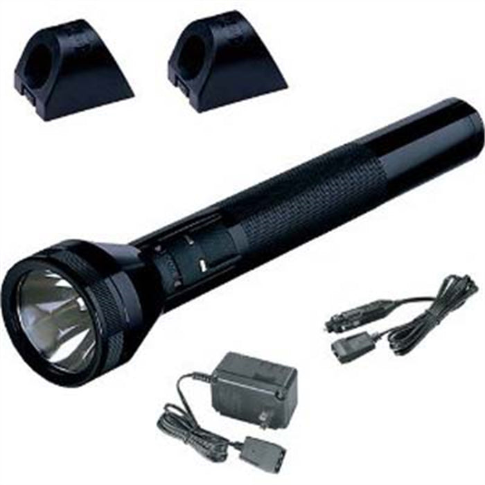FLASHLIGHT RECHARGABLE W/AC/DC - 2 SLEEVES