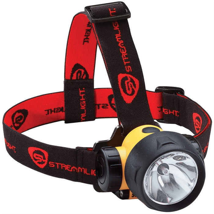 TRIDENT HEADLAMP WHITE LED W/ELASTIC&HARDHAT STRAP