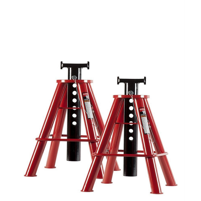 10 Ton Medium Height Pin Type Jack Stands (Pair)