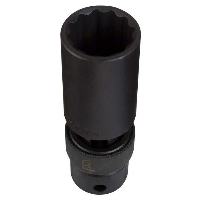 SOC 12MM 1/2D IMP UNIV 12PT DP BLK