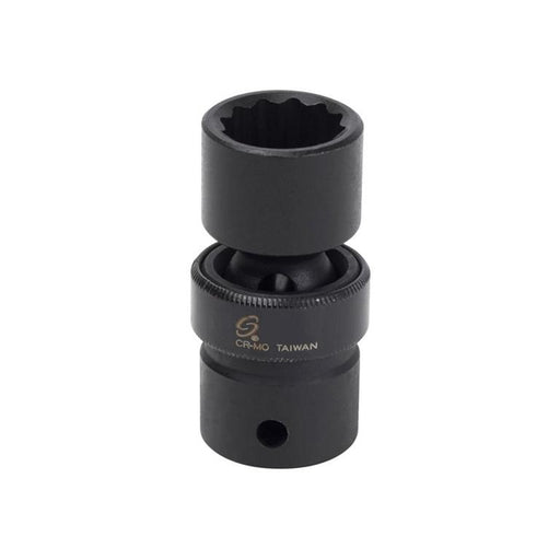 SOC 19MM 1/2D IMP UNIV 12PT DP BLK