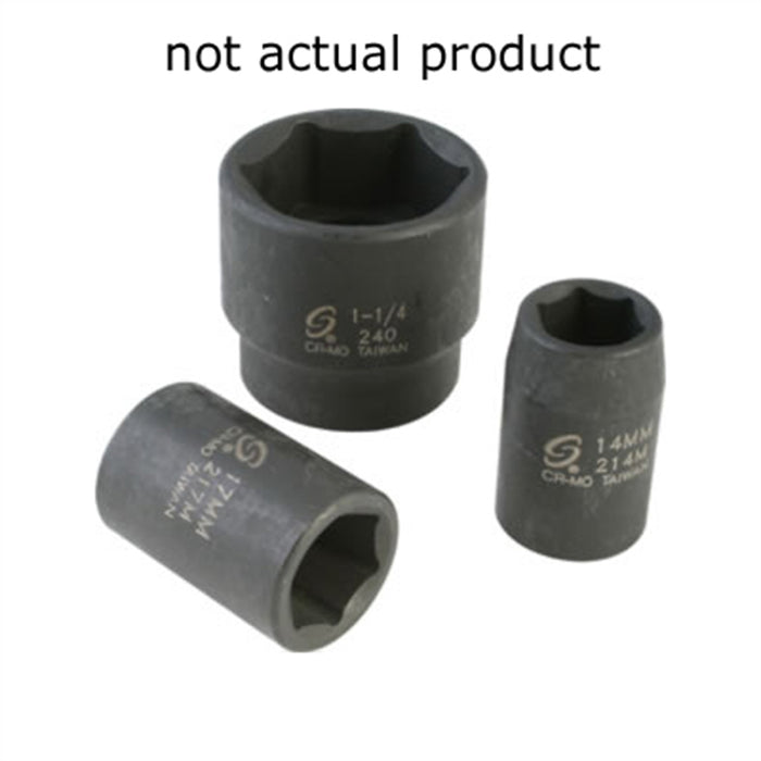 SOC 5/8 1/2D IMP UNIV 12PT DP BLK