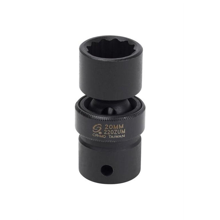 SOC 20MM 1/2D IMP UNIV 12PT DP BLK