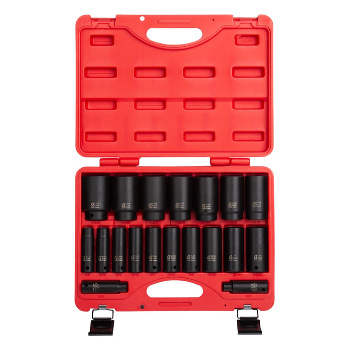 19-Piece 1/2 in. Drive Deep Fractiona
