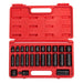 SOCKET SET, 3/8" DRIVE SAE IMPACT SET 25 PCS