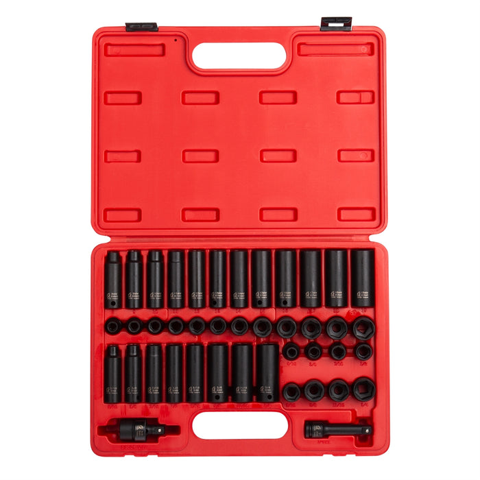 3/8" Drive 42 Piece SAE and Metric Master Impact S