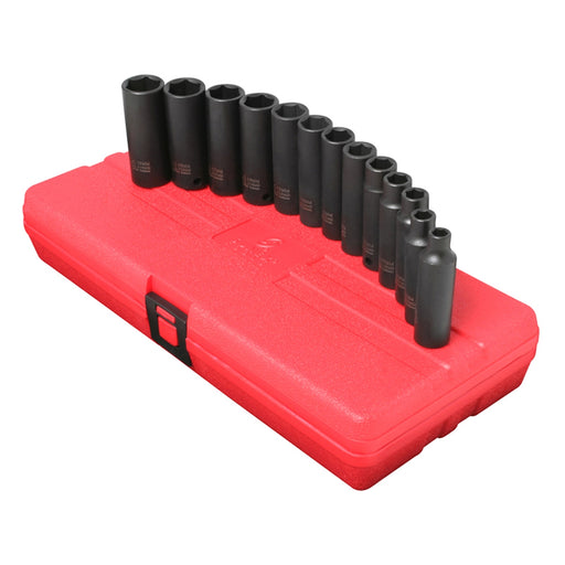 SOCKET SET IMPACT 3/8IN. DRIVE 13 PC.DEEP METRIC