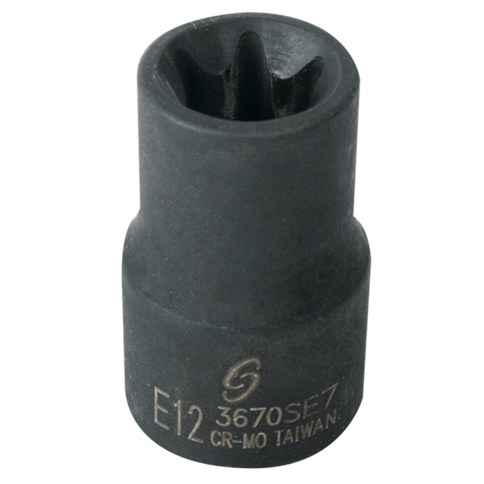 3/8" Dr. External Star Impact Socket E12