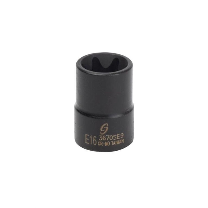 3/8" Dr. External Star Impact Socket E16