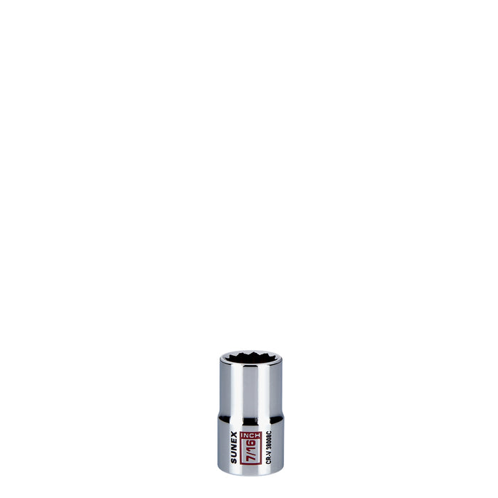 7/16 in. Chrome Socket 12-Point