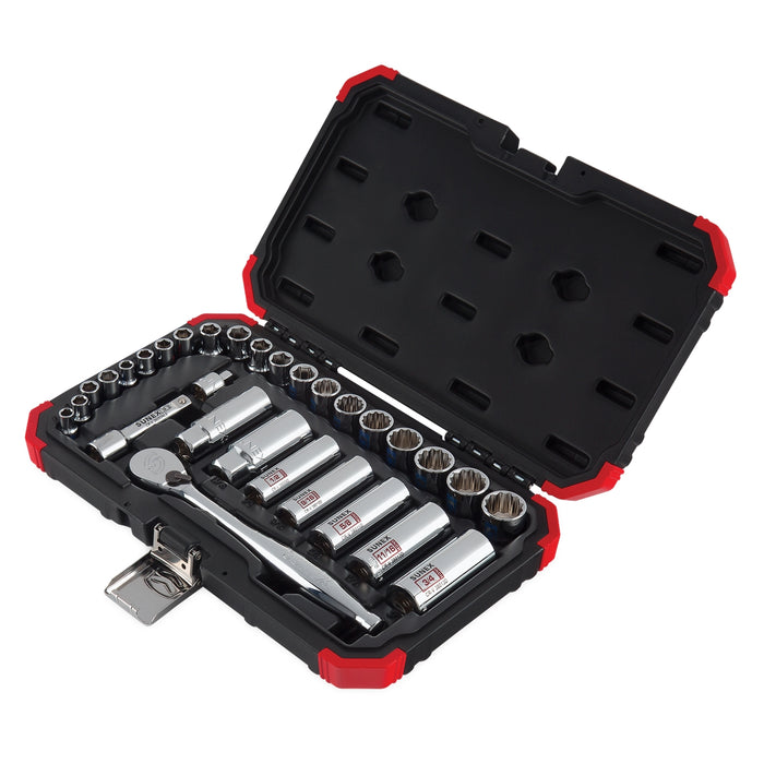 30-Piece 1/4 in., 3/8 in. Drive Chrom