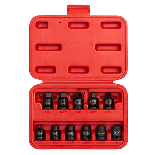 3/8" DR. PIPE PLUG SOCKET, 11 PC.