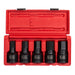 3/4" DR. 5PC SAE IMPACT HEX DRIVER SET
