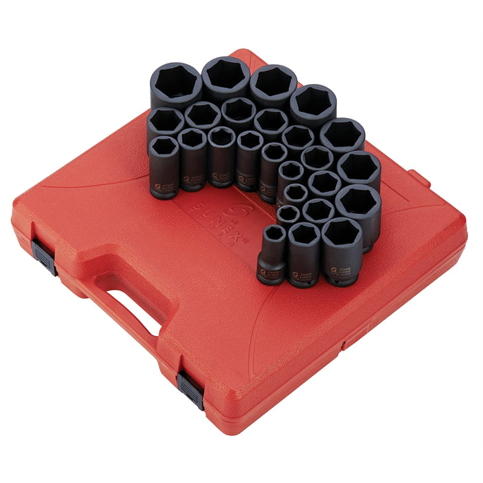 26-Piece 3/4 in. Drive 6-Point Metric