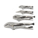 4-Piece Locking Pliers Set (Curved, S