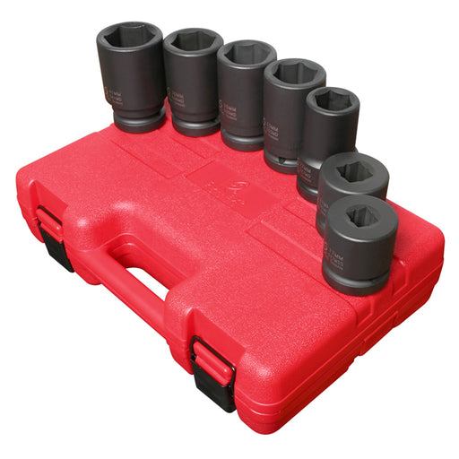 SOCKET SET IMPACT 1" DRIVE 7 PC DEEP METRIC