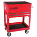 Compact Slide Top Utility Cart, Red