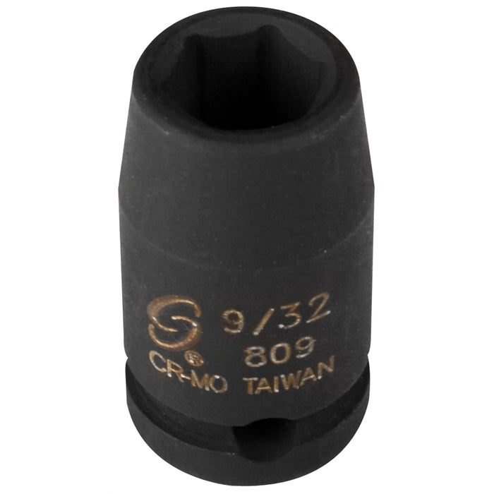 SOCKET IMPACT 9/32 1/4IN. DRIVE STD 6 POINT