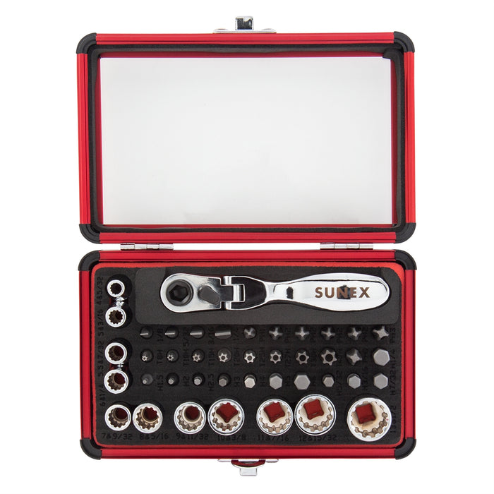 44-Piece Mini 1/4 in. Drive Dual Flex