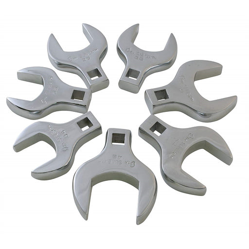 7 Pc.1/2" Dr. Metric Jumbo Crowfoot Wrench Set