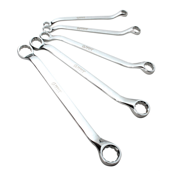 OFFSET DOUBLE BOX SAE WRENCH SET,5 PC.3/8"- 5/16"
