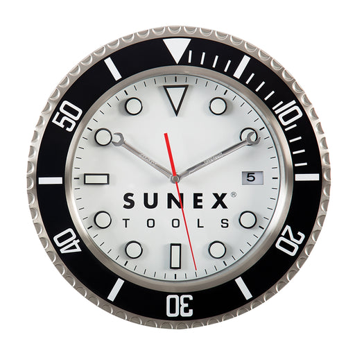 Stainless Steel Analog Shop Clock