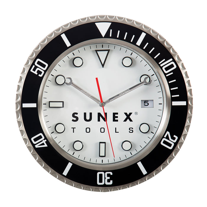 Stainless Steel Analog Shop Clock