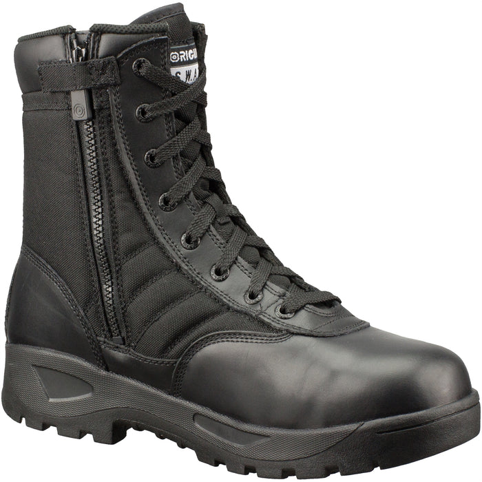 SWAT CLASSIC 9" CST (SAFETY-TOE) SIDE-ZIP TACTICAL BOOTS 12.0W WIDE