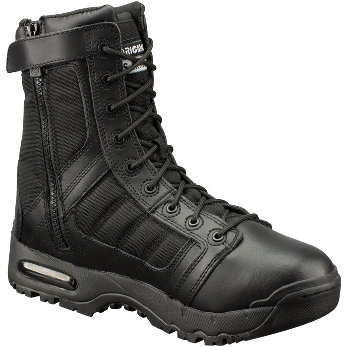 SWAT AIR 9" SIDE-ZIP TACTICAL BOOTS BLACK 12.0