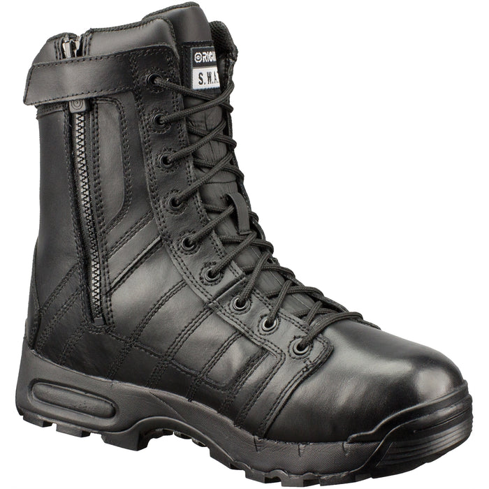 SWAT AIR 9" ALL LEATHER TACTICAL WATERPROOF SIDE-ZIP BOOTS 12.0