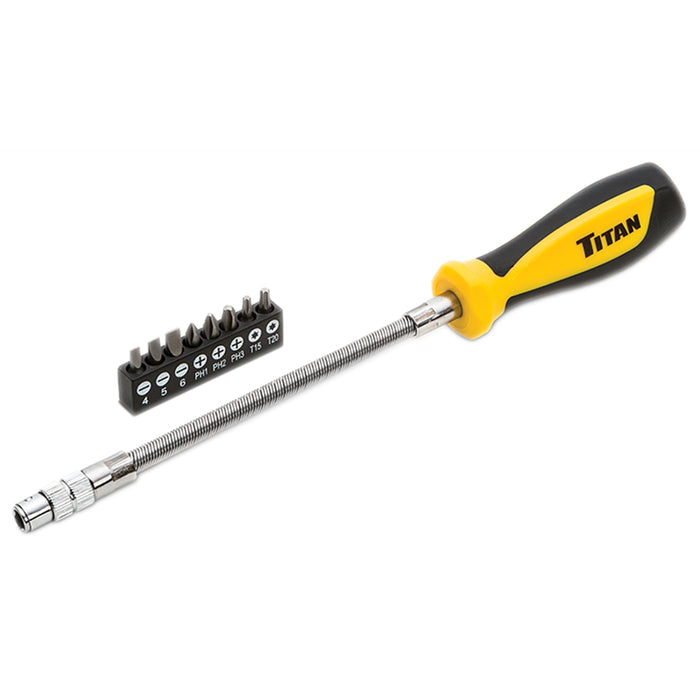 9-PC FLEXIBLE DRIVER AND BIT SET