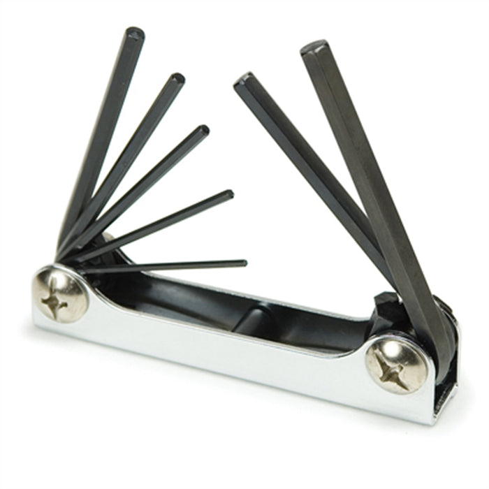 7PC FOLDING METRIC HEX KEY SET