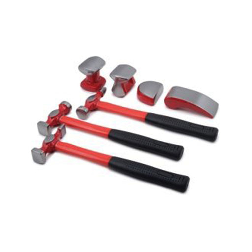 7-PC AUTO BODY HAMMER SET WITH THRE