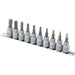 10-PC 3/8" DR SAE HEX BIT SET