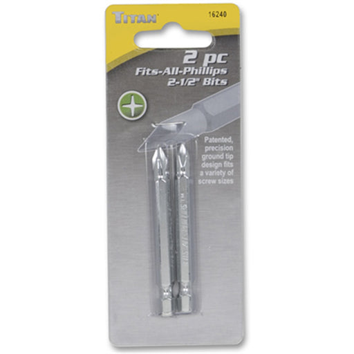 2PC FITS-ALL-PHILLIPS 2-1/2" BITS
