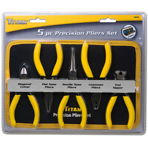 5PC PRECISION PLIERS SET W/ CASE