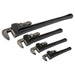 4-PC STEEL PIPE WRENCH SET