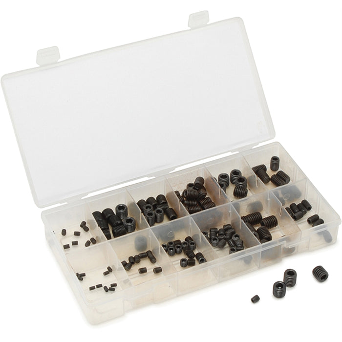 160-PC SAE SOCKET HEAD SET SCREW ASS