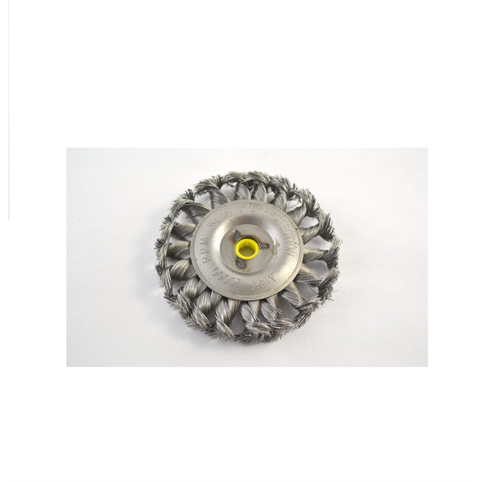 4 in. Twisted Wire Brush, 3/8 in. Center Hole, 20,