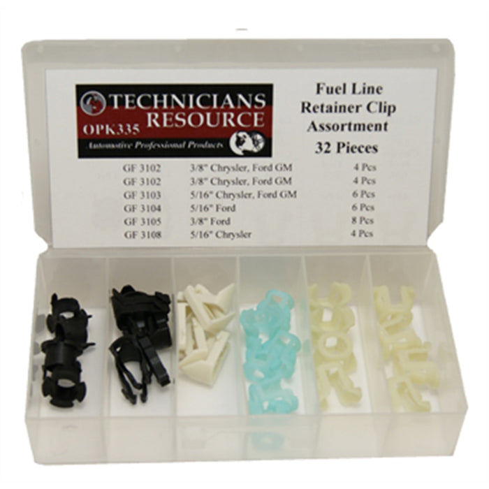 Fuel Line Retainer Clip Assortment (32-pc)