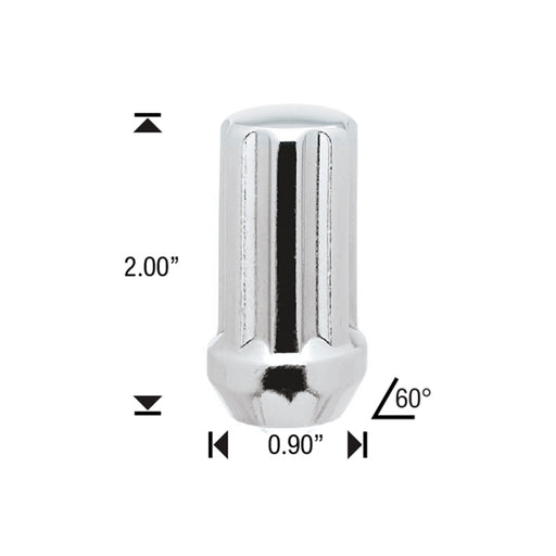 14MM X 1.50 DUPLEX SPLINE ACORN