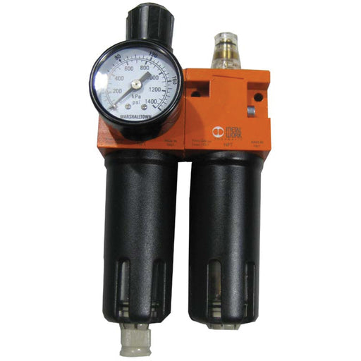 Water Separator and Lubricator Bolts On Machine