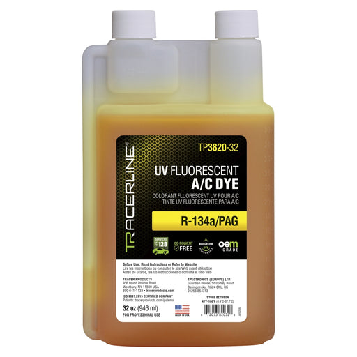 32 oz (946 ml) bottle R-134a/PAG A/C dye