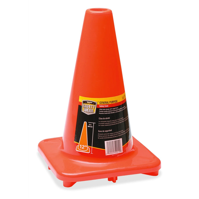 12" Safety Cone Orange